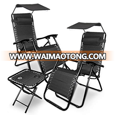 Outdoor Camping Garden Furniture Chair With Side Table